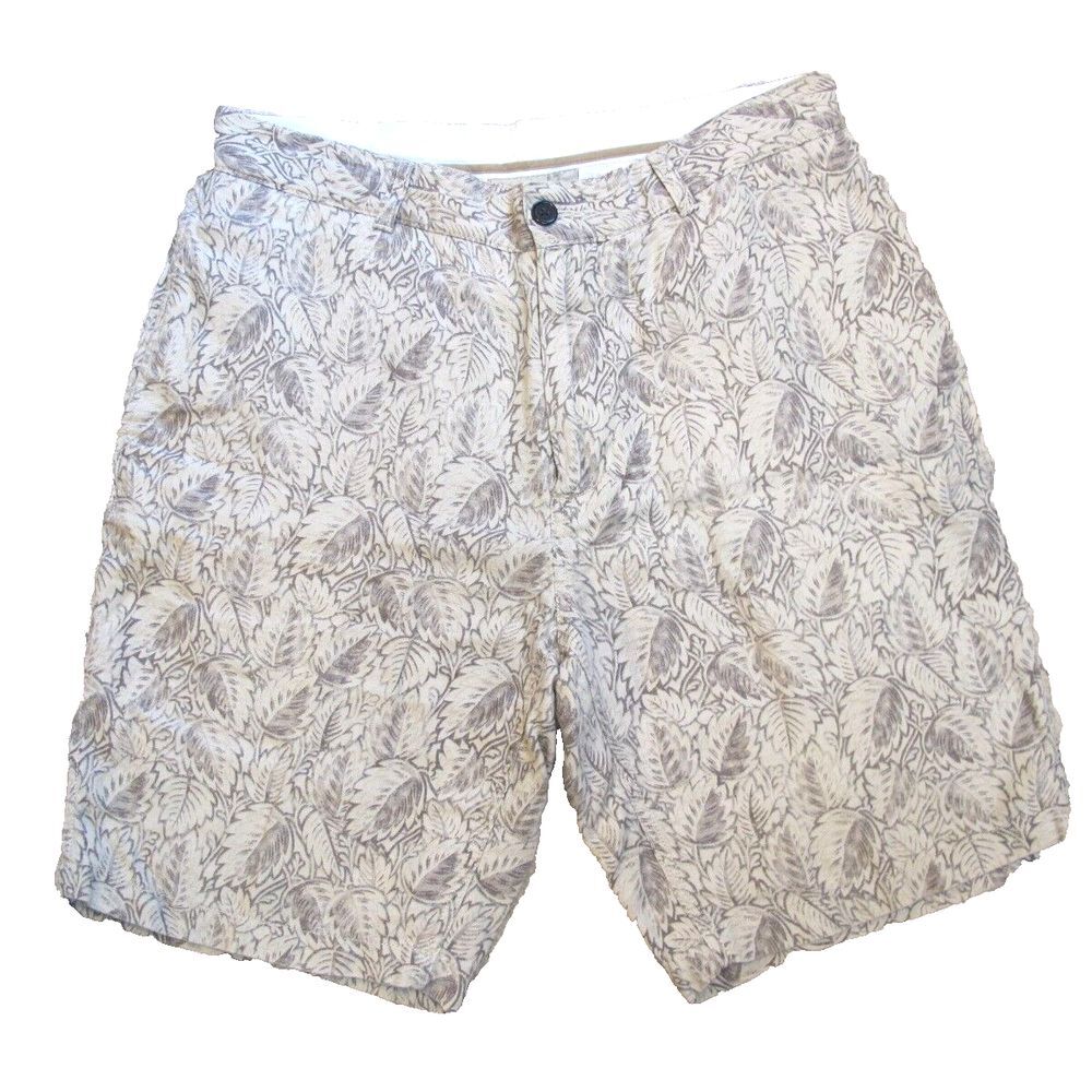 Baird McNutt Murano Floral Linen Shorts Men's Size 34 Beige‎